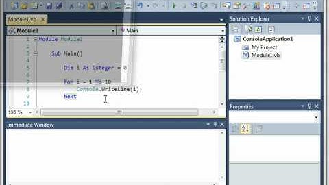 Visual Basic 10 - For Loops