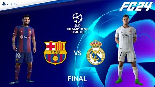 MESSI e CR7 di nuovo in FINALE di CHAMPIONS LEAGUE! Barcellona vs Real Madrid ⚽️ FC 24