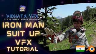 IRON MAN SUITE UP VFX TUTORIAL || MADE IN BLENDER || OUT NOW