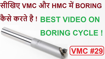 #29 G76 Fine Boring Cycle for FANUC and HAAS VMC ! VMC PROGRAMMING IN HINDI !