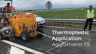 Thermoplastic Agglotherm Ts Application Swarco Road Marking Systems