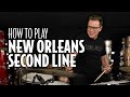 New Orleans Traditional Syncopated Second Line: Drum Lesson | Stanton Moore