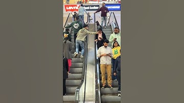 Cheek touching escalator funny prank video 😡🤪. #funny #shorts #shortsfeed #escalator #prank
