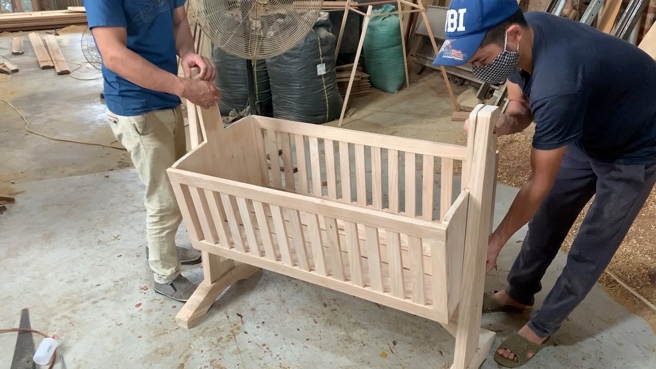 Amazing Woodworking Project   Skills Build a Modern Cradle Your Baby Home  Beds For Children