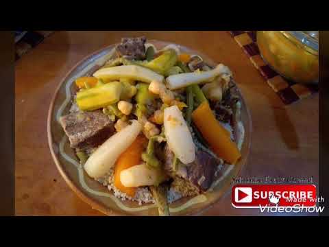 How to make Algerian couscous/ couscous kabyle algerien كسكس جزائري من منطقة القبائل