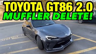 2020 Toyota GT86 2.0L Dual Exhaust w/ MUFFLER DELETE!