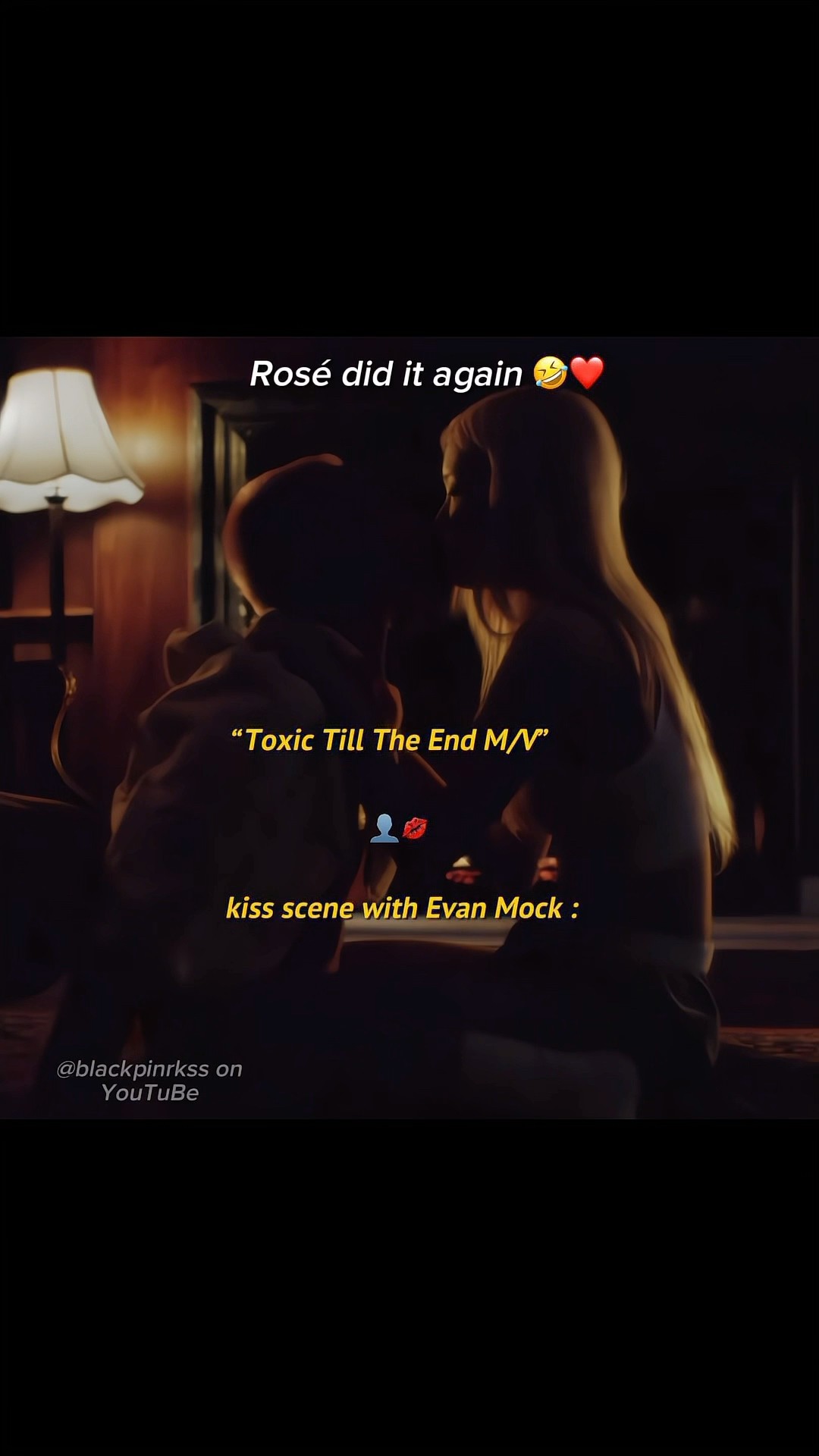 oh my gosh “the kiss…” ? #blackpink #rosé