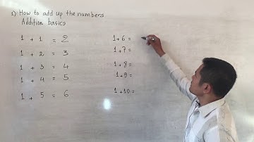 #1 How to add up the numbers-addition basics-1st grade math