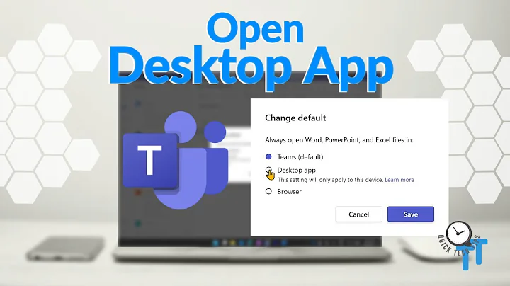 How to open TEAMS FILES in the Desktop App