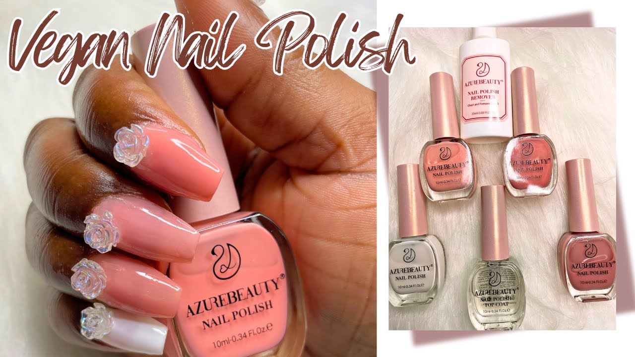 Unbox & Try AZUREBEAUTY Vegan Nail Polish With Me