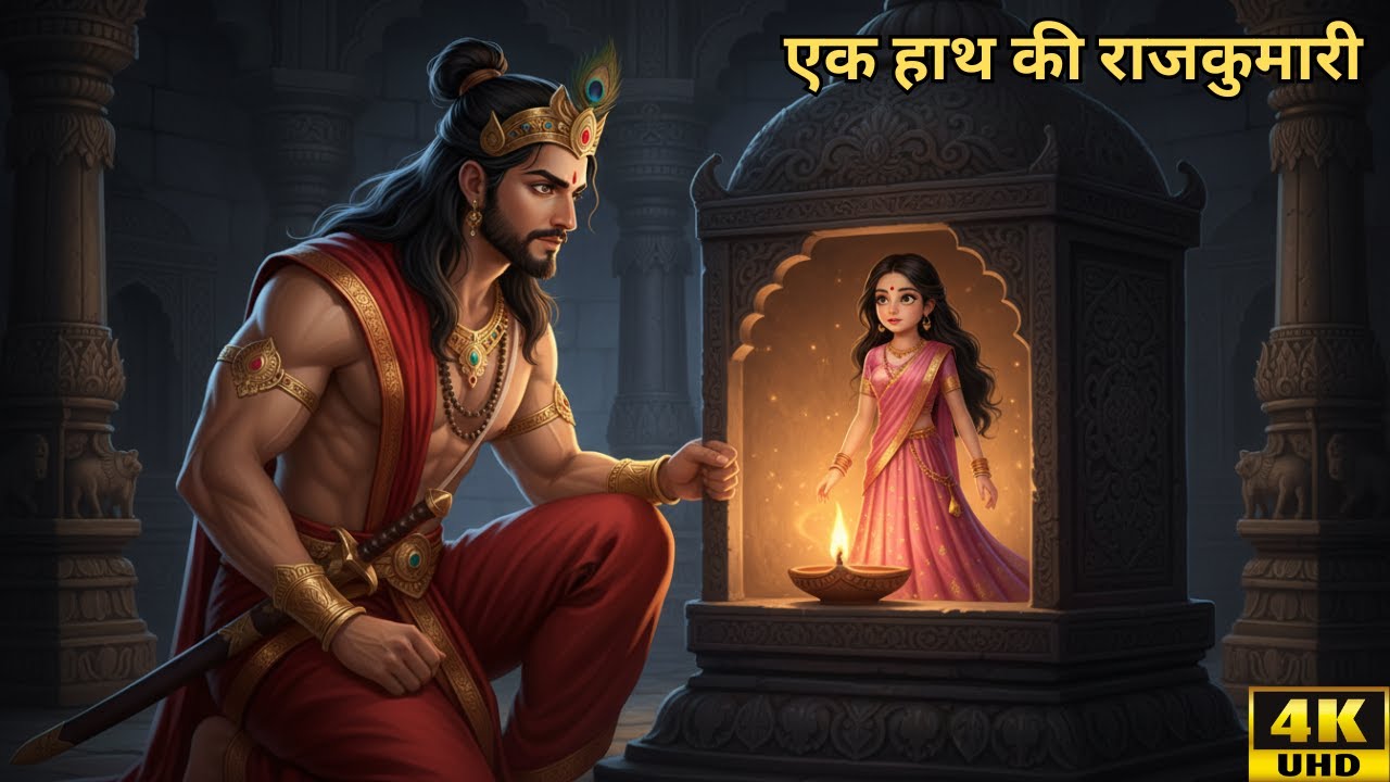 एक हाथ की राजकुमारी और लकड़हारे का बहादुर बेटा | जादूगर से टक्कर | Hindi Kahani