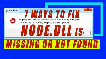 Fix NODE.dll Is Missing or Not Found Error on Windows 11 | Dll missing