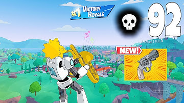 92 Elimination Solo Vs Squads "Zero Build" Gameplay Wins (NEW Fortnite Simpsons Mini Season 2 PC)