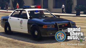 GTA 5 PC - Rockstar Editor - LSPD Responding Code 3 Compilation