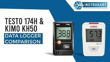 Testo 174H and Kimo KH50 Data logger Comparison | Data logger | Temperature Data logger| Instrukart