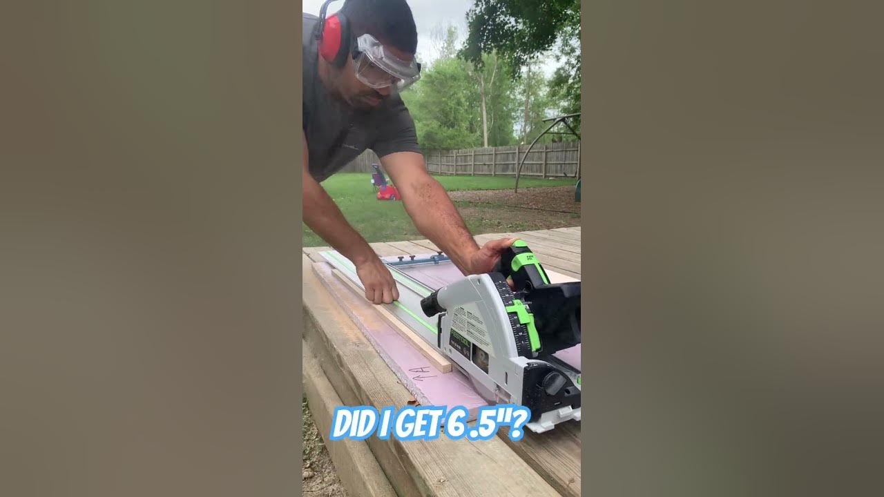 Can the track saw cut as accurately as a table saw? #woodworkingprojects #tablesaw