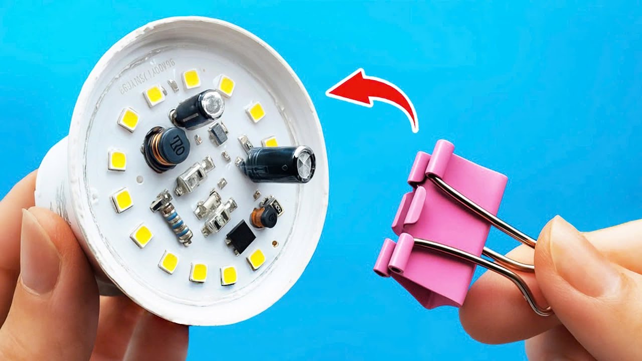 Никогда не покупайте новые светодиодные лампы! Просто воспользуйтесь этим трюком, и старые светод...