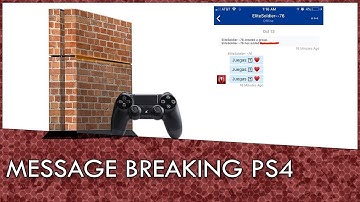 PSA WARNING! PSN Message is BREAKING PS4 Consoles *Patched*