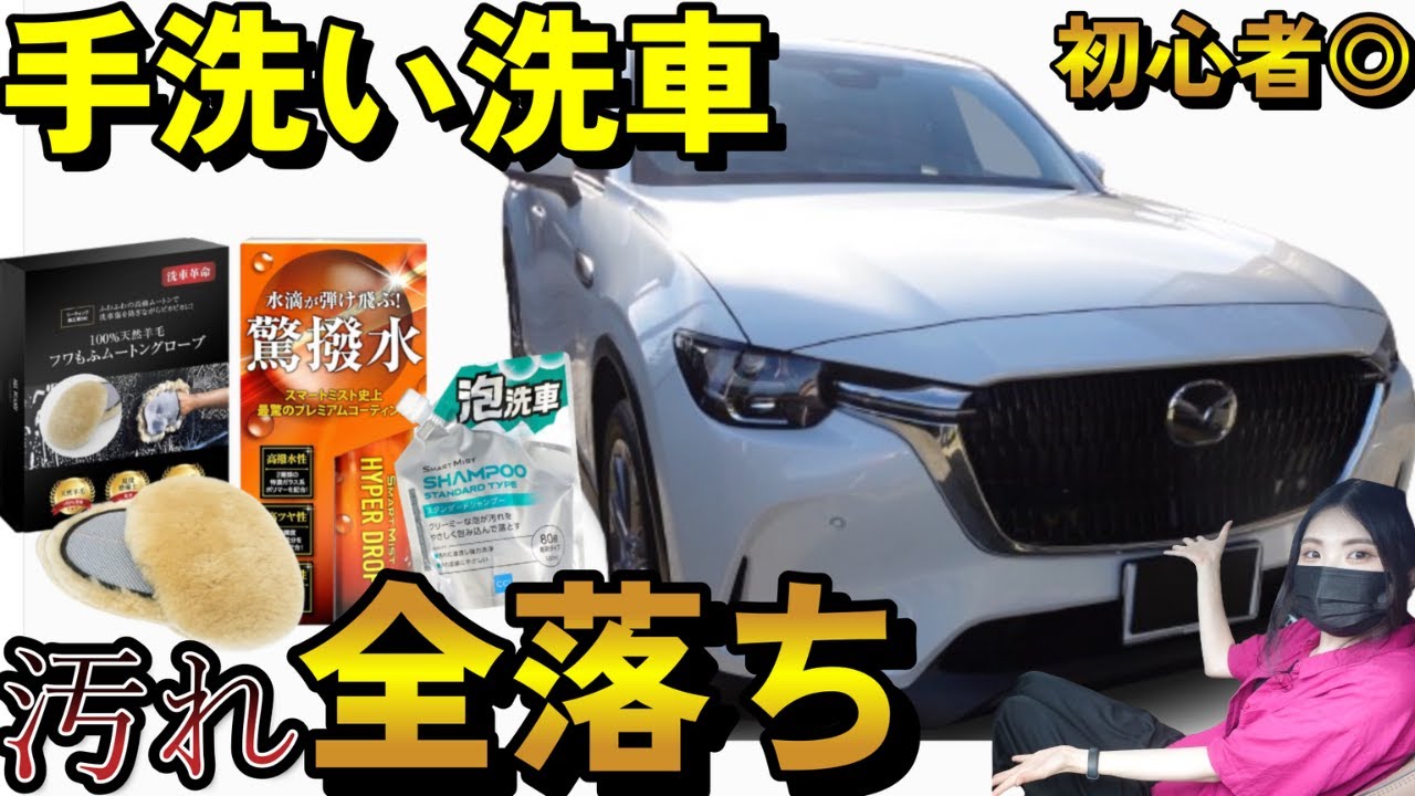 【低コスパ洗車◎】プロ顔負け！誰でも超簡単に新車のツヤを取り戻す方法