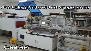 Pizza box paper cardboard bundler shrink wrapping machine