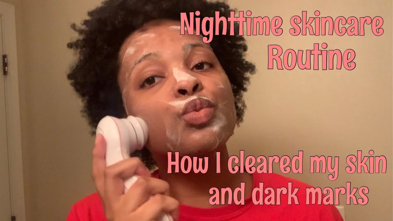 NIGHTTIME SKINCARE ROUTINE 2020|| HOW I CLEARED MY ACNE AND DARK MARKS ...