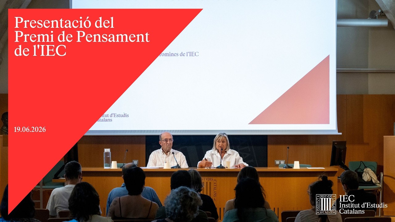 Presentació del Premi de Pensament de l'IEC