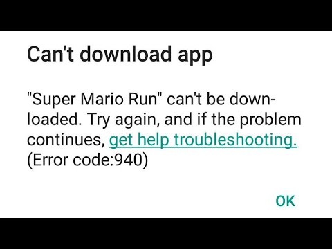 Fix Google Play Store error 940