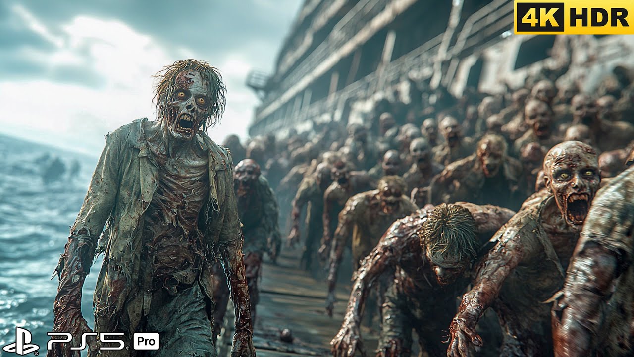 CRUISE SHIP FACING ZOMBIES APOCALYPSE (PS5 PRO) Immersive Realistic ULTRA Graphics (4K 60FPS HDR)