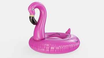 Flamingo Pool Float PBR Turntable
