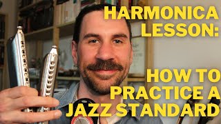 Miniatura de "Harmonica lesson: Different ways to practice a jazz standard"