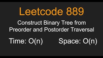 Construct Binary Tree from Preorder and Postorder - Leetcode 889 - Python