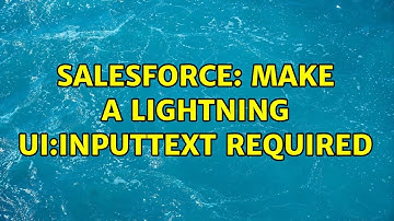 Salesforce: Make a lightning ui:inputText Required (2 Solutions!!)