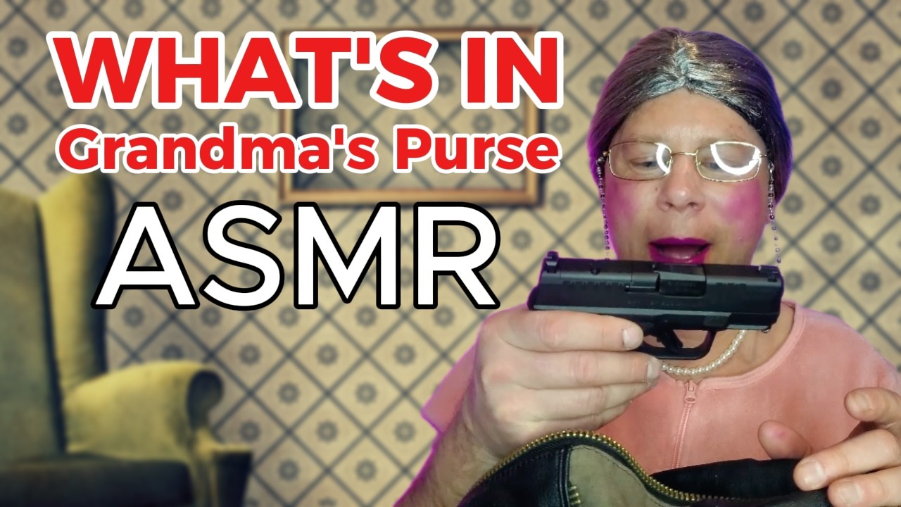 Бабушка разбирает свою сумочку | ASMR