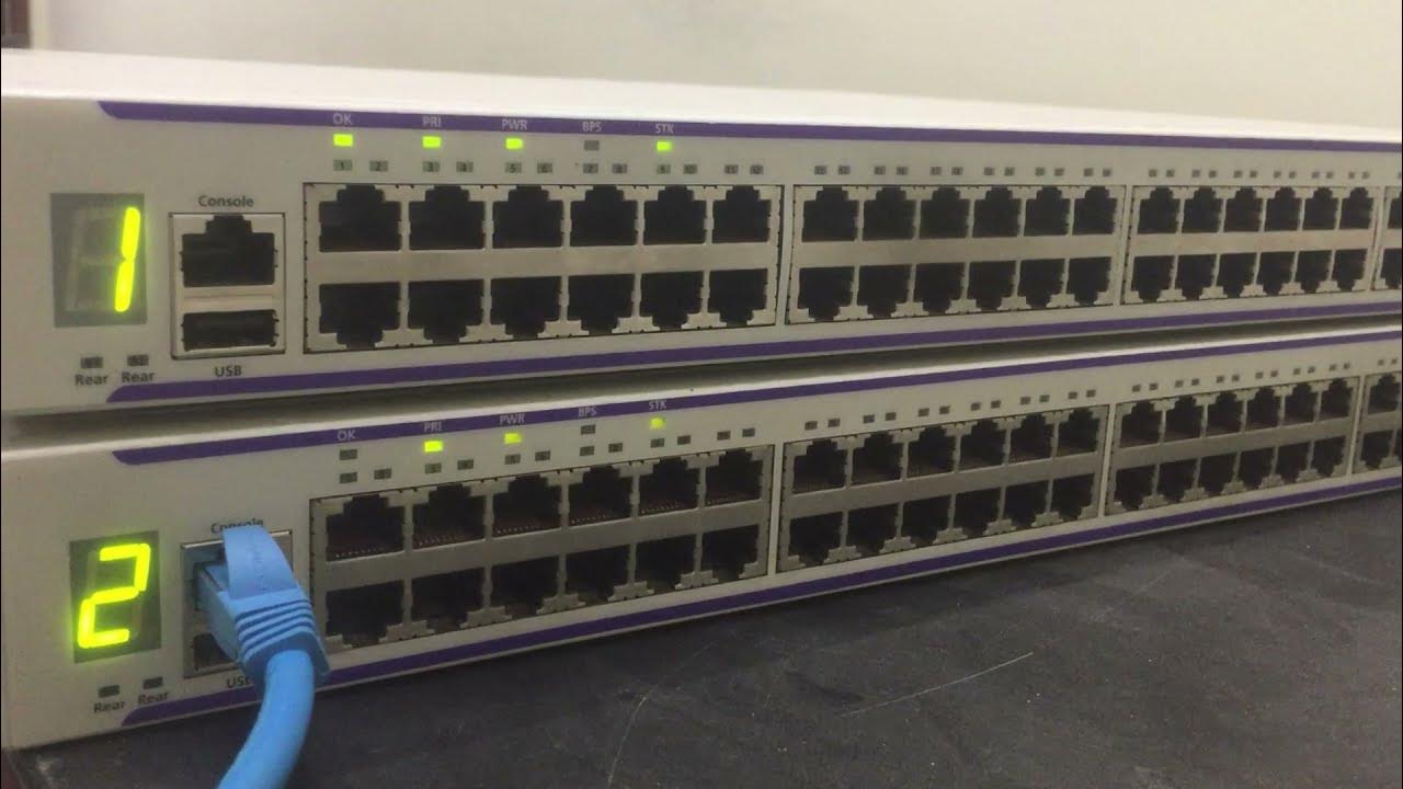 Configure Stack Cable Alcatel Switch How to Use Stack Cable with