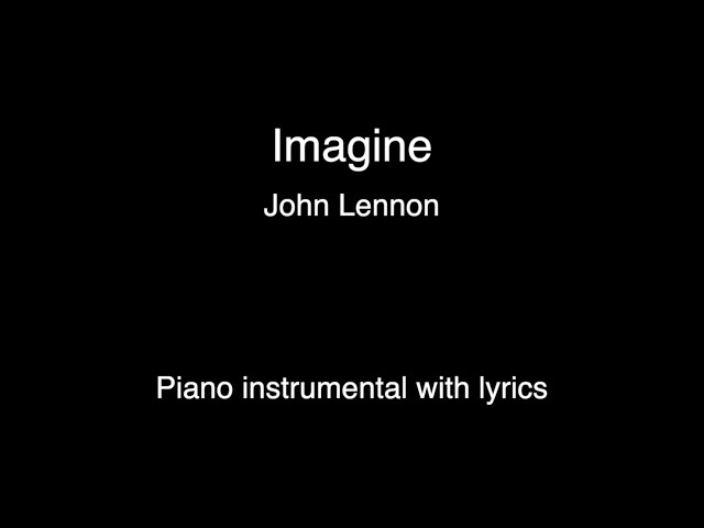 Imagine - John Lennon (KARAOKE version) class=