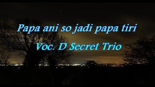 Papa ani so jadi papa tiri  - D Secret Trio (Lirik)