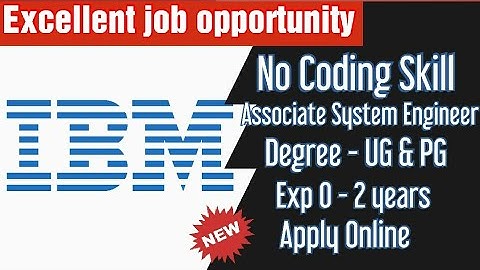 🔴IBM Offcampus drive 2021 |Associate System Engineer-Bachelor degree & PG |how to apply?| simply jpr