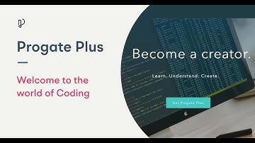 Progate Plus | Welcome to the world of Coding