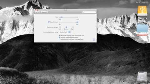 Mac OS X 10.6 - Snow Leopard;  How to minimise windows into application icons