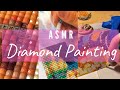 Diamond painting asmr  no talking  arts and crafts compilation