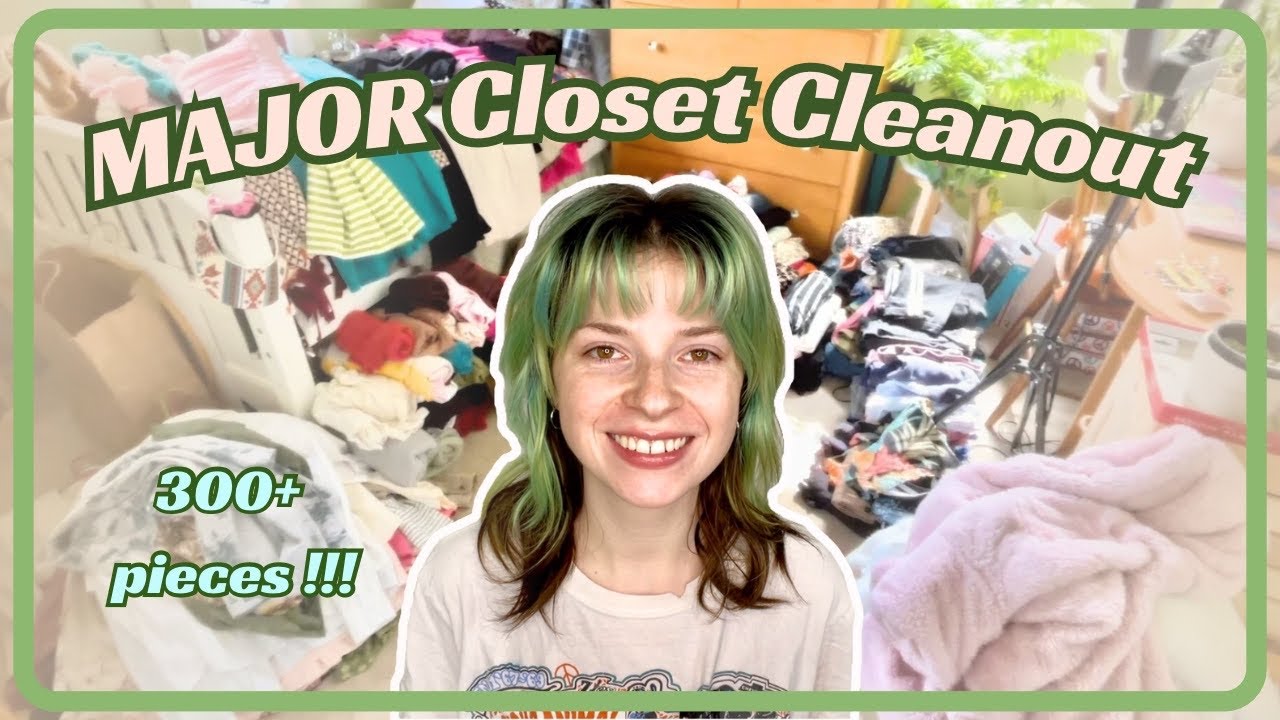 Major Closet Clean Out & Try On | Overconsumption & Decluttering - YouTube