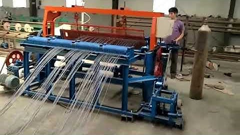 automatic crimped wire mesh machine working video