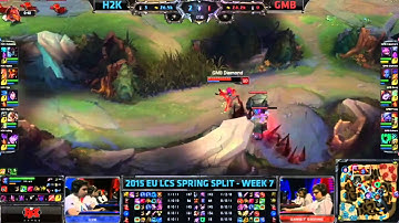 H2K vs Gambit | LCS EU 2015 Spring Split | 13. nap 2. meccs