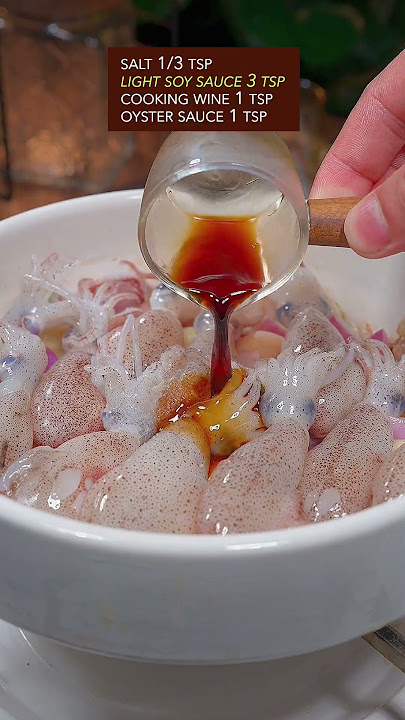 EASY & QUICK STEWED BABY SQUID RECIPE #chinesefood #seafood #squid #cooking #recipe