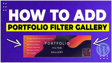 Portfolio Filter Gallery Wordpress Plugin Tutorial (2021)