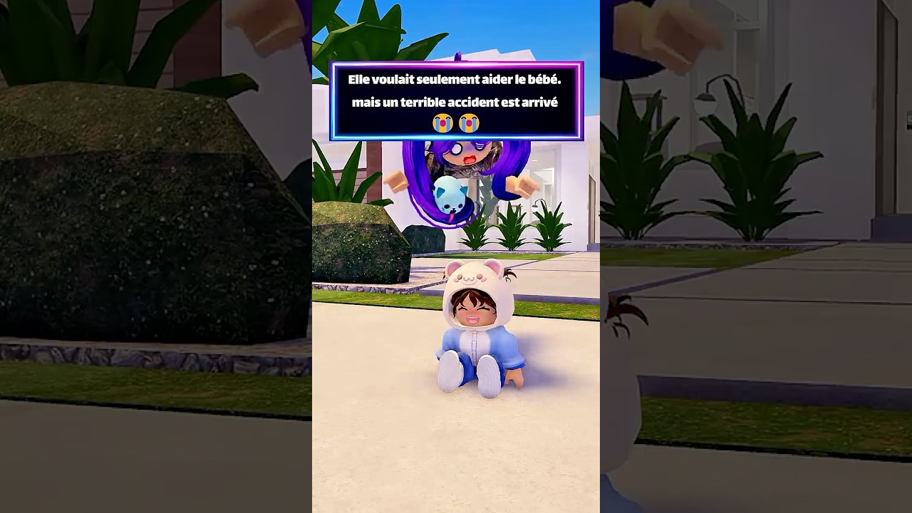 Elle voulait seulement aider le bébé… mais un terrible accident est arrivé 😭😭#shorts #berry #roblox