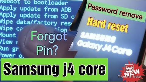Samsung j4 core j410f password remove hard reset