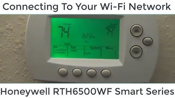 How To Connect Your Honeywell RTH6500WF or RTH6580WF To Your Wi Fi Network Using Your Mobile Phone