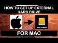 HOW TO SET UP EXTERNAL HARD DRIVE FOR MAC | SAVE SPACE