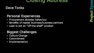 The Meaning of Lean (TMoL) 10 - Closing Address